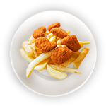 Kids 4pcs Chicken Nuggets & Chips & Orange Caprisun 
